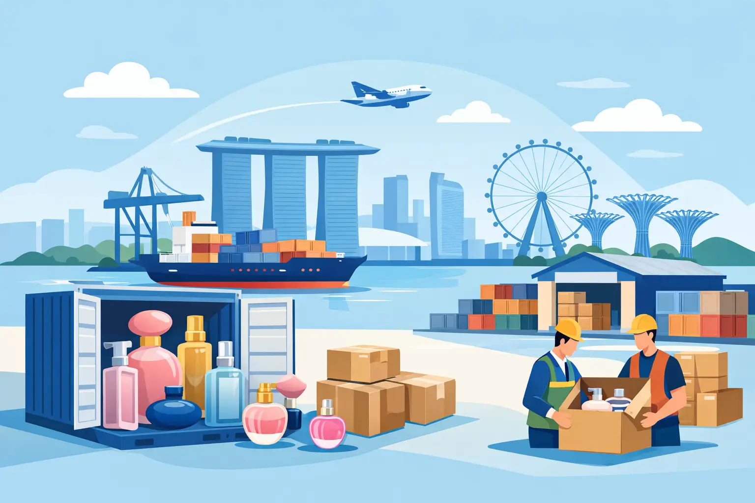 Use Singapore FTZs for Tax-Free Perfume Distribution