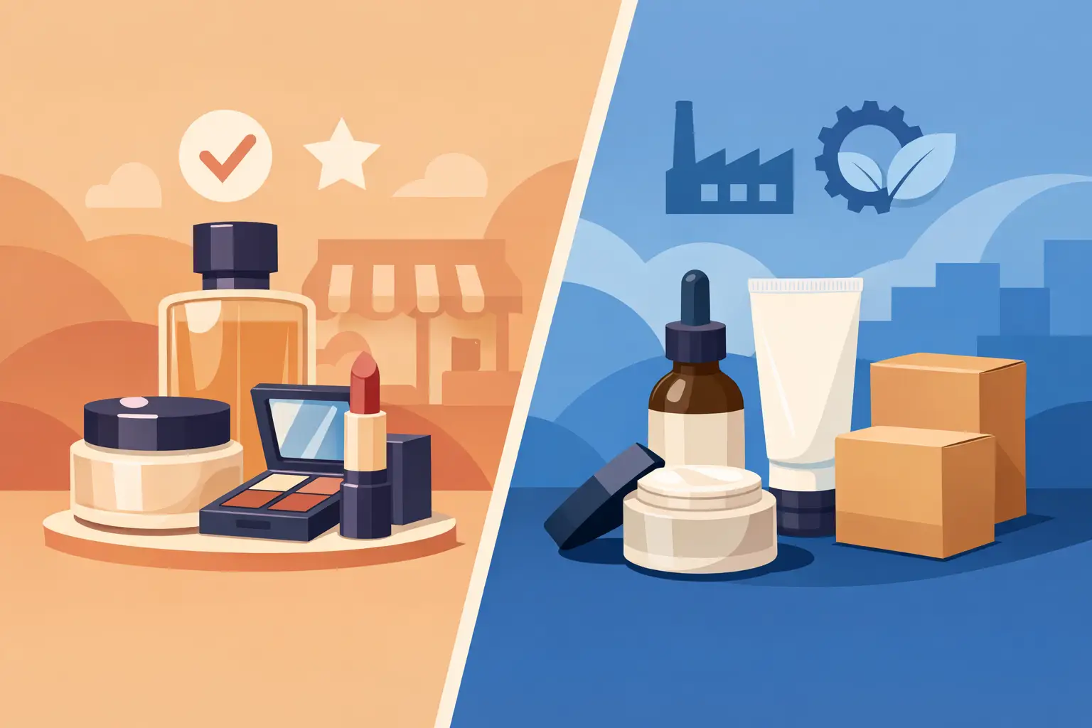 Branded Cosmetics vs Private Label for Retailers